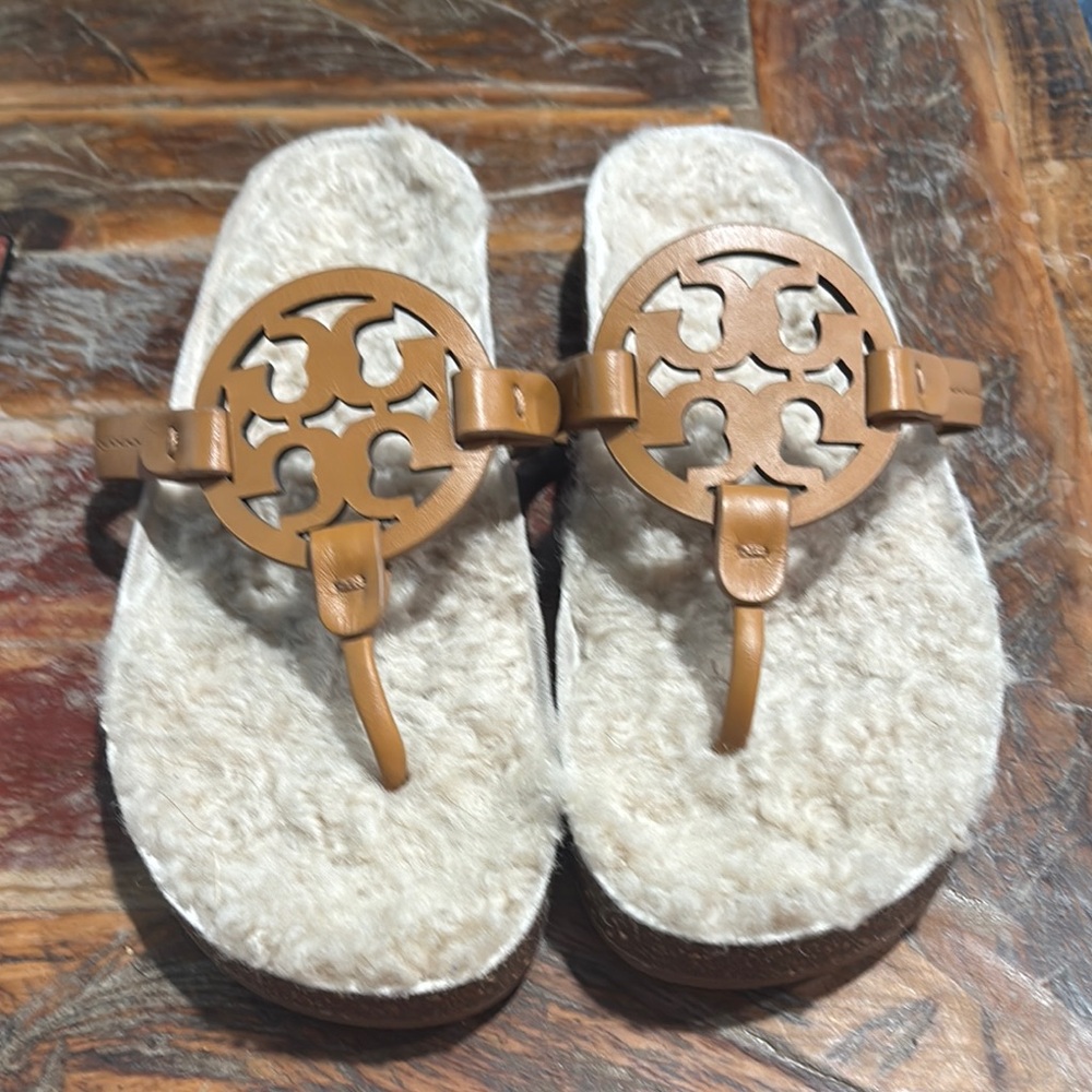 Tory Burch Miller Cloud Sandals Shearing Sandals